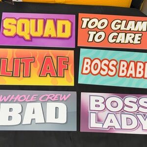 12 Designs Fun Double Sided Photo Booth Photo Props Super Cute Sturdy 6 cards